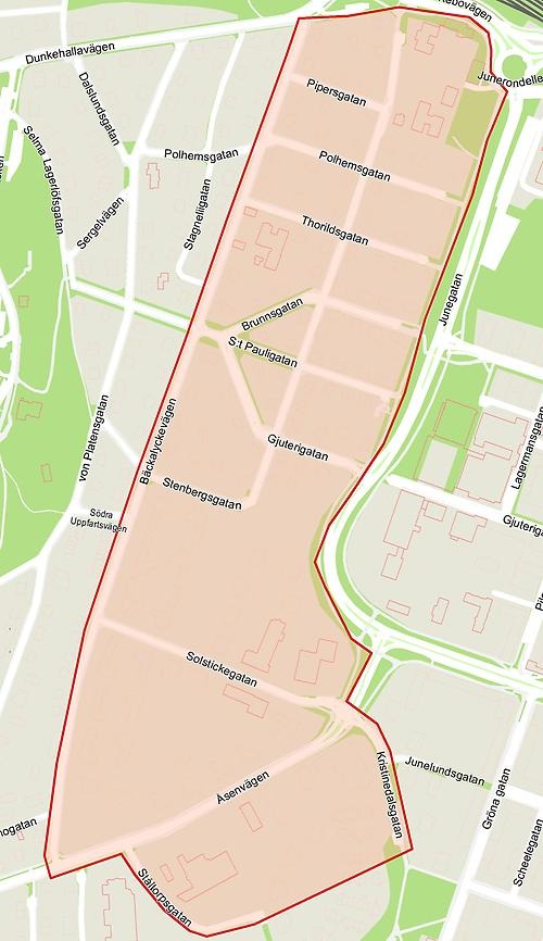 Boendeparkering Bäckalyckan område 41.