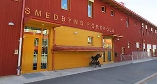 Utsidan av Smedbyns förskola.
