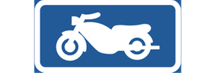 Symbol för MC-parkering.