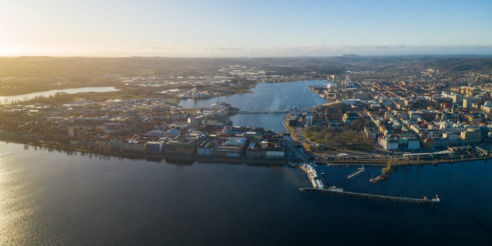 Jönköping sett från norr.