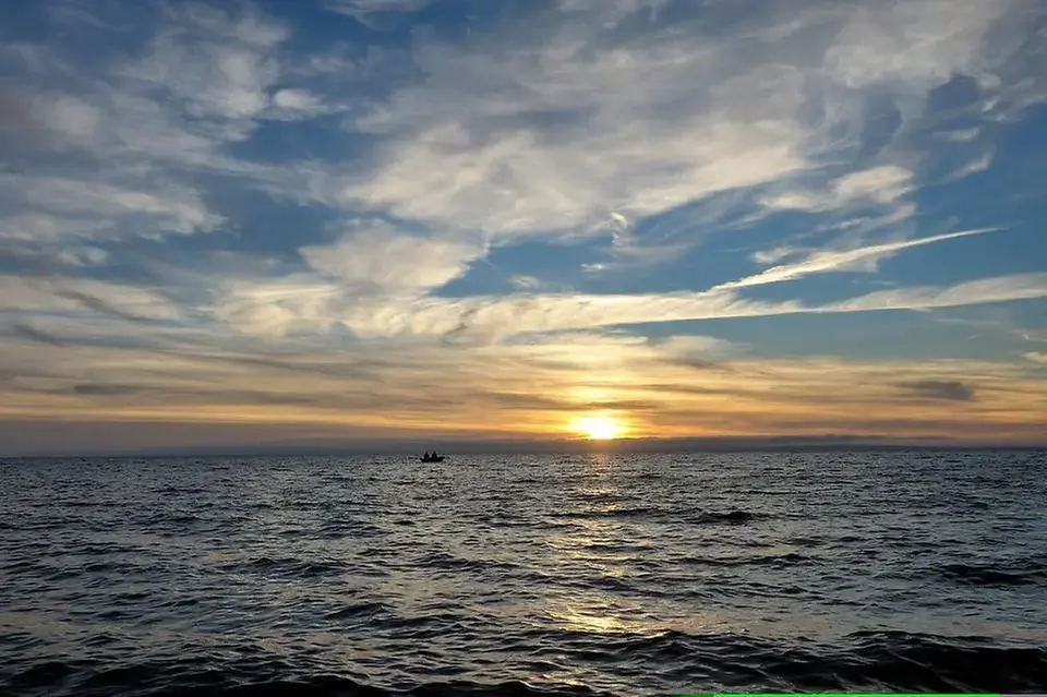 Solnedgång över Vättern