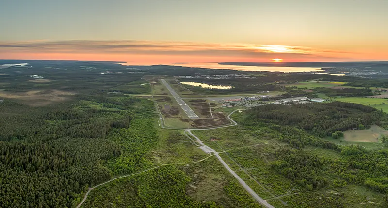 Panoramabild över Jönköping.