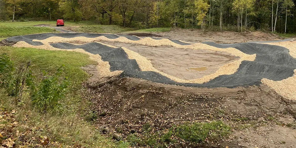 Pumptrackbana i Bråneryd.