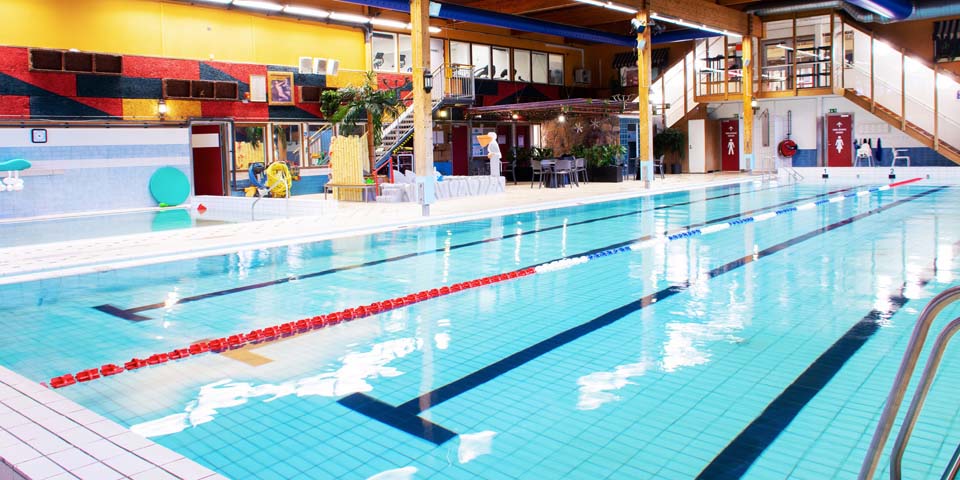 Simbassäng på Stadsgårdsbadet.