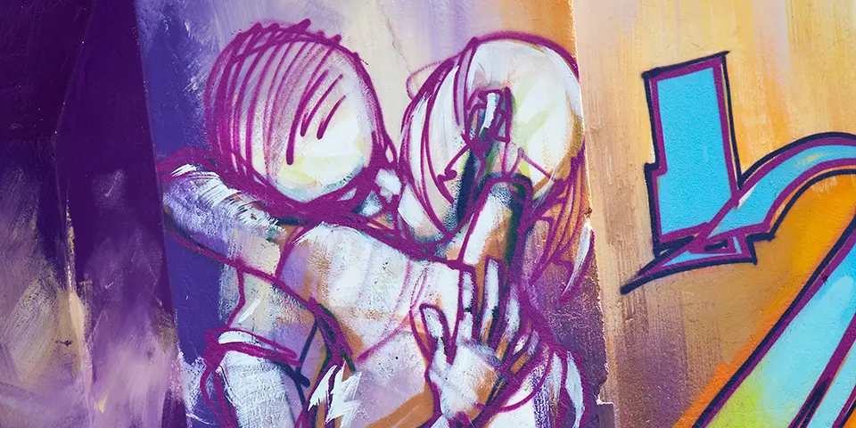 En grafittibild