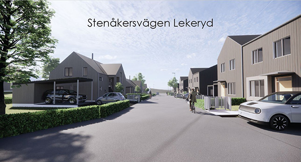 Illustrationsbild över Stenåkersvägen i Lekeryd.