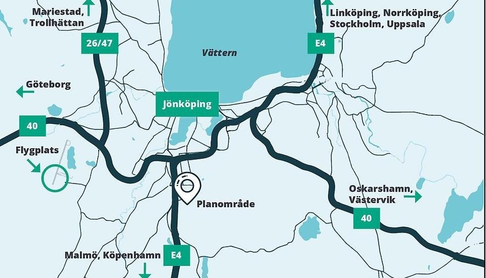 Karta över planområdet