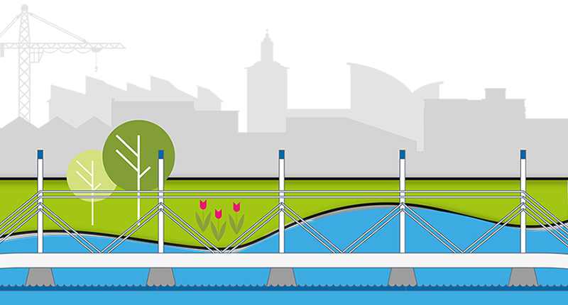 skyline, illustration.
