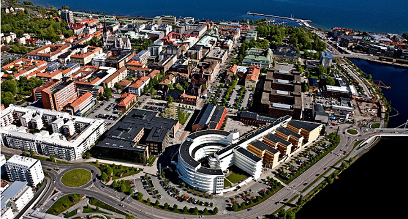 Vy över västra delarna av Jönköping