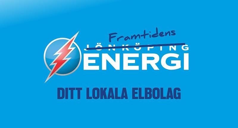 blå bakgrund med Jönköping energis logga på.