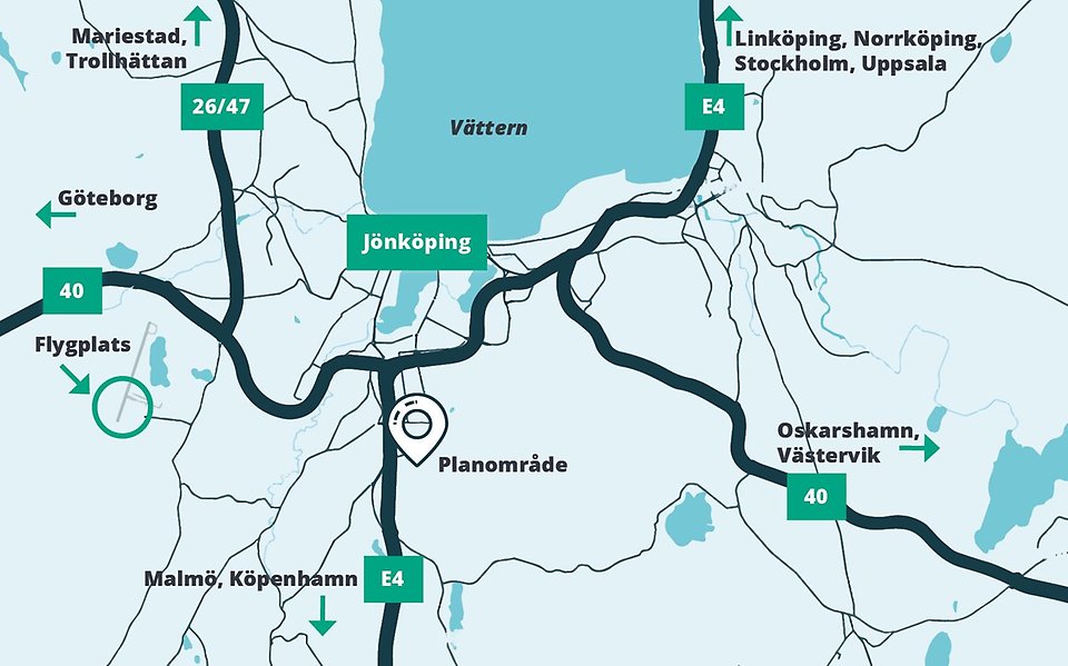 Karta planområde