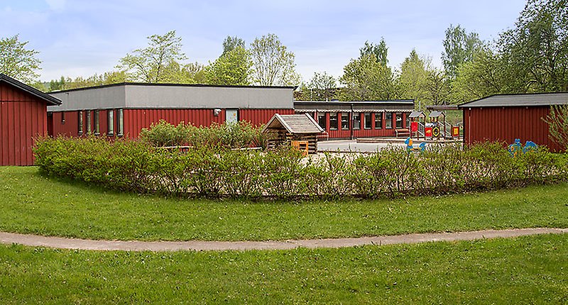 Förskolan Grankullen 1 sedd utifrån.